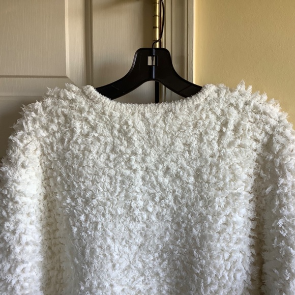 Barefoot Dreams CozyChic Fringe Loop Jacket Cream SZ XL - Picture 6 of 16